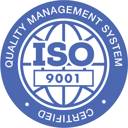 ISO-9001. Quality Management System. Certified.